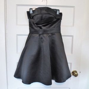 Little Black Dress Sateen Strapless Size 4